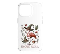 Custodia per iPhone 16 Pro Funny Flamingo Pun Flocking Magical Pagan Wiccan Witch