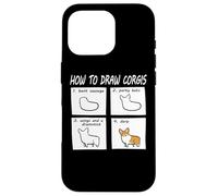 Custodia per iPhone 16 Pro Funny How To Draw Pembroke Welsh Corgi Dog Lover