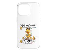 Custodia per iPhone 16 Pro Funny Math Teacher Teacher Appreciation Back to School