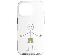 Custodia per iPhone 16 Pro Funny Men Bocce Ball, Boy Bocci Gifts