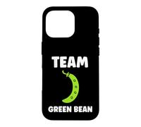 Custodia per iPhone 16 Pro Funny minimalist vegetable Simple team Green bean