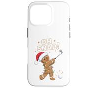 Custodia per iPhone 16 Pro Funny Oh Snap Gingerbread Golf Christmas Holiday Art