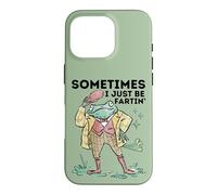 Custodia per iPhone 16 Pro Funny Sometimes I Just Be Fartin' Frog Graphic