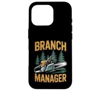 Custodia per iPhone 16 Pro Funny Woodworker Logger Branch Manager Arborist Lineman Work