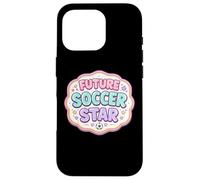 Custodia per iPhone 16 Pro Future Soccer Star Bambini Giocatore Amante Bambino Ragazza Femminile