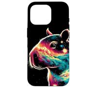 Custodia per iPhone 16 Pro Galactic Capybara Voyage Notte stellata Wildlife Odyssey