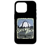 Custodia per iPhone 16 Pro Gateway Arch National Park Vintage Viaggi Vacanze Souvenir