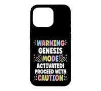 Custodia per iPhone 16 Pro GENESIS Personalized Name Funny Cute Custom GENESIS Name