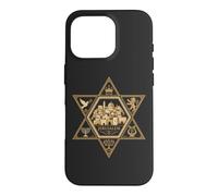 Custodia per iPhone 16 Pro Gerusalemme Stella di David Israele Ebraica Giudaica Arte