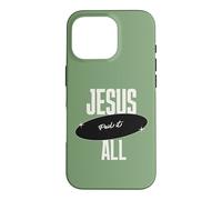 Custodia per iPhone 16 Pro Gesù Paid It All For Me Christian Faith Message Inspiration
