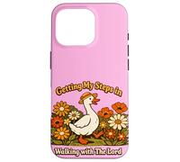 Custodia per iPhone 16 Pro Getting My Steps in Walking With The Lord Christian Floral I