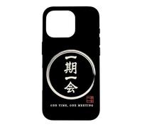 Custodia per iPhone 16 Pro Giapponese Detto Ichigo Ichie Tea Cerimonia Mindfulness Kanji