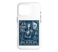Custodia per iPhone 16 Pro Giovanna d'Arco I Am Not Afraid I Was Nas For This Woodcut Navy