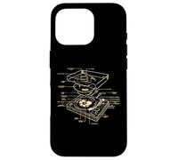 Custodia per iPhone 16 Pro Giradischi DJ Schema Party Design Dance Discoteca Techno Musica