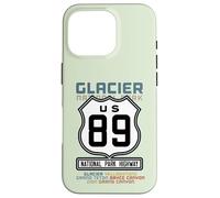 Custodia per iPhone 16 Pro Glacier National Park US Highway 89 Escursione con elenco dei secchi