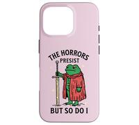 Custodia per iPhone 16 Pro Gli orrori persistono ma anche io divertente Tarocchi Rana Rospo