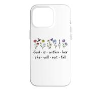 Custodia per iPhone 16 Pro God is Within Her She Will Not Fall Christian Butterfly 46:5