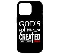 Custodia per iPhone 16 Pro God's Got Me Christian Ephesians 2:10 Created With a Purpose