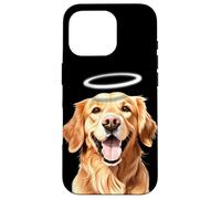 Custodia per iPhone 16 Pro Golden Retriever Angel Good Boy Dog