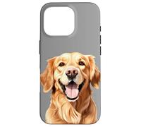 Custodia per iPhone 16 Pro Golden Retriever Bravo Ragazzo