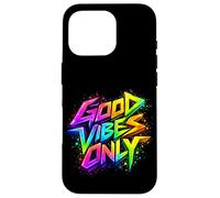 Custodia per iPhone 16 Pro Good Positive Graffiti Vibes Quotes Colorful Splach Colors