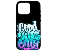 Custodia per iPhone 16 Pro Good Positive Graffiti Vibes Quotes Colorful Splach Colors
