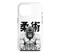 Custodia per iPhone 16 Pro Gorilla Jiu Jitsu Ju Jutsu MMA BJJ Grappling Scacchi Kanji Ape