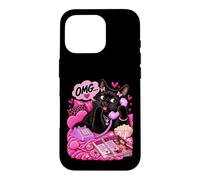 Custodia per iPhone 16 Pro Gossip Cats Purr-ty Y2K - Umorismo rosa