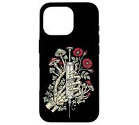 Custodia per iPhone 16 Pro Gothic Floral Skeleton Hand Syringe Funny Nurse