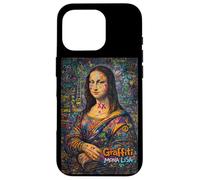 Custodia per iPhone 16 Pro Graffiti Mona Lisa Pop Art - Colorful Street Art Masterpiece