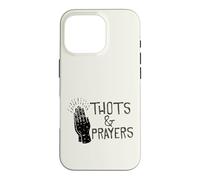 Custodia per iPhone 16 Pro Grafica umoristica divertente di Thots & Prayers