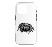 Custodia per iPhone 16 Pro Grafica vintage ragno dagli occhi grandi che saltano