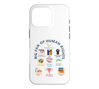 Custodia per iPhone 16 Pro Grande fan dei diritti umani | Libertà per tutti l'uguaglianza Design