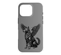 Custodia per iPhone 16 Pro Guardiano dalle ali di grifone Glasya Rising