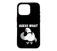Custodia per iPhone 16 Pro Guess What Lonesome White Colomba Piccione Uccello Uomini Donne Bambini