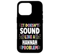 Custodia per iPhone 16 Pro HANNAH Personalized Women's Gift Custom HANNAH