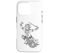Custodia per iPhone 16 Pro Hanuman Dio scimmia indù