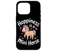Custodia per iPhone 16 Pro Happiness is a mini cavallo pony amante miniatura cavallo ragazze