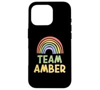 Custodia per iPhone 16 Pro Happy Colorful Team Amber Rainbow Pride Green Yellow