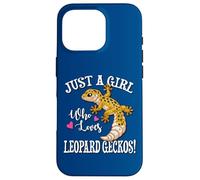 Custodia per iPhone 16 Pro Happy Reptile Just A Girl Who Loves Leopard Geckos Lover