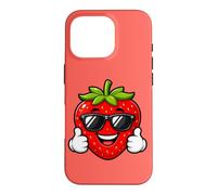 Custodia per iPhone 16 Pro Happy Strawberry Pollice Up Summer Cool Vibes