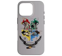 Custodia per iPhone 16 Pro Harry Potter Hogwarts Magicial Mischief Level Up Crest