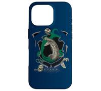 Custodia per iPhone 16 Pro Harry Potter Slytherin Magicial Mischief Level Up Crest