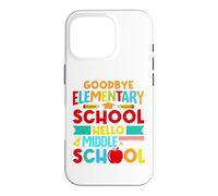 Custodia per iPhone 16 Pro Hello Middle School, Goodbye Elementary School 2026 Last Day