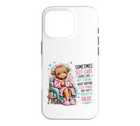 Custodia per iPhone 16 Pro Highland Cow Cura di sé Non preoccuparsi di ciò che qualcuno pensa