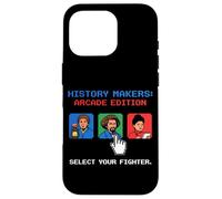 Custodia per iPhone 16 Pro History Makers Arcade Edition Retro Gamer Pixel Art 8-Bit