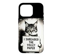 Custodia per iPhone 16 Pro Ho distrutto il gatto di carta igienica