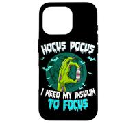 Custodia per iPhone 16 Pro Hocus Pocus Ho bisogno della mia insulina per concentrarsi