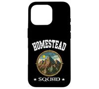 Custodia per iPhone 16 Pro HOMESTEAD SQUAD Off-Grid living Foresta Cabina Amante della natura