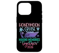 Custodia per iPhone 16 Pro Honeymoon Cruise 2026 Just Married Matching Couples Vacation